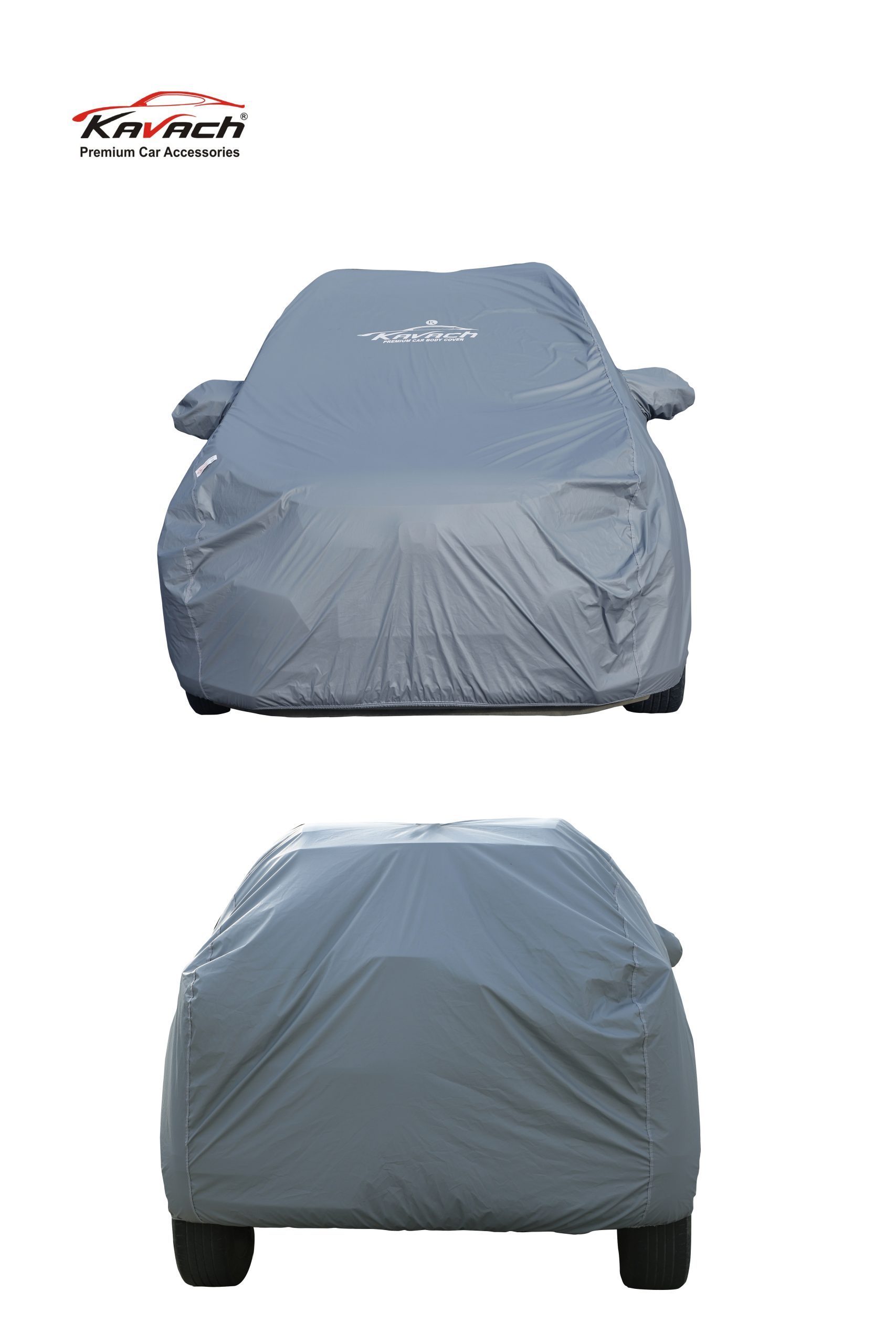 Kavach Water Proof Car Body Protection Cover Grey X1 - Kavach Auto