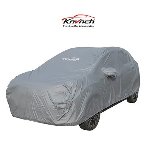 Kavach Water Proof Car Body Protection Cover Grey X1 - Kavach Auto