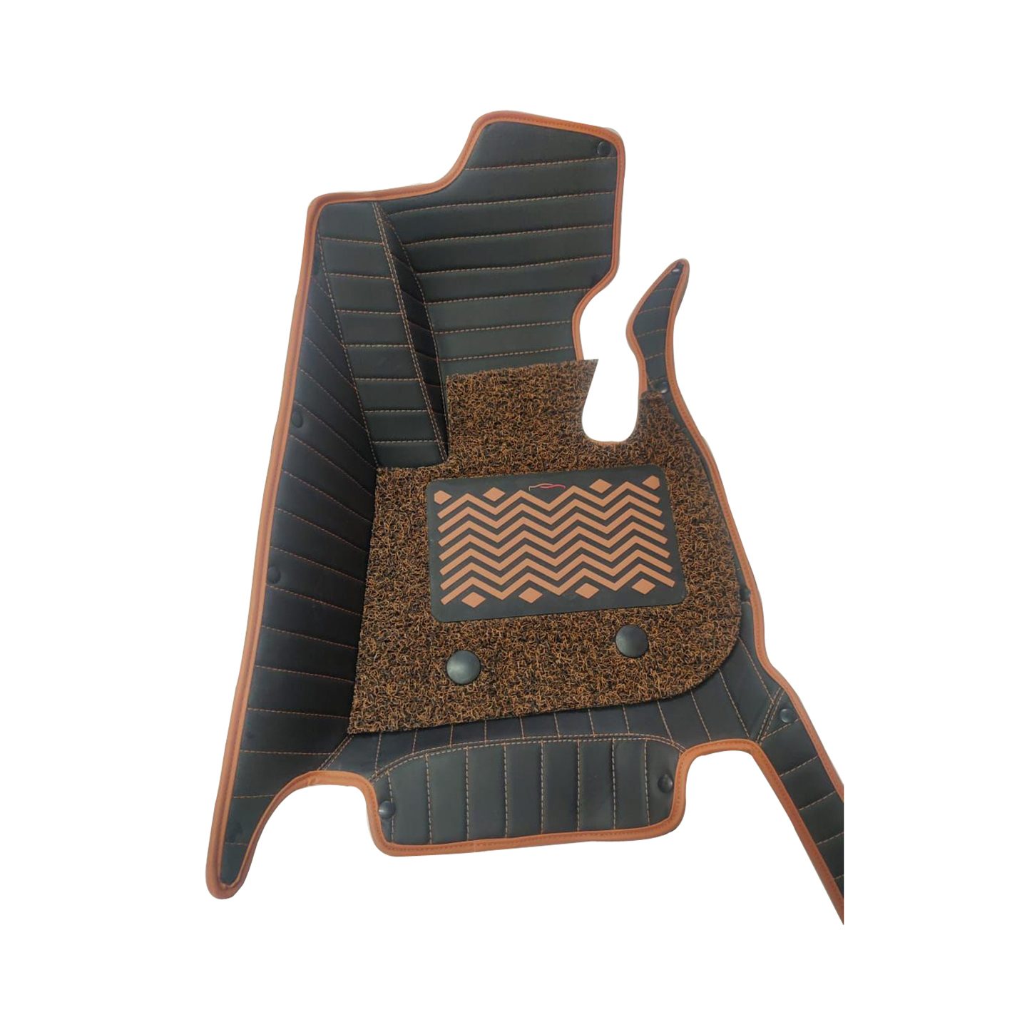 Kavach Premium Quality Car Foot Mat Brown - Kavach Auto