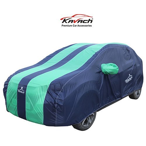 Polyester Neon Green And Blue Striped Car Body Cover at Rs 700/unit in New  Delhi