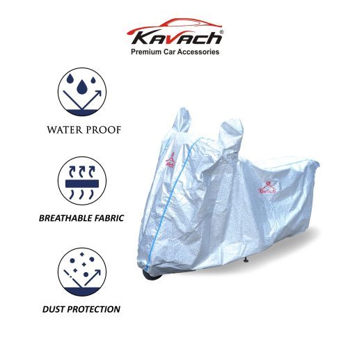 Silver color Bike Cover Features